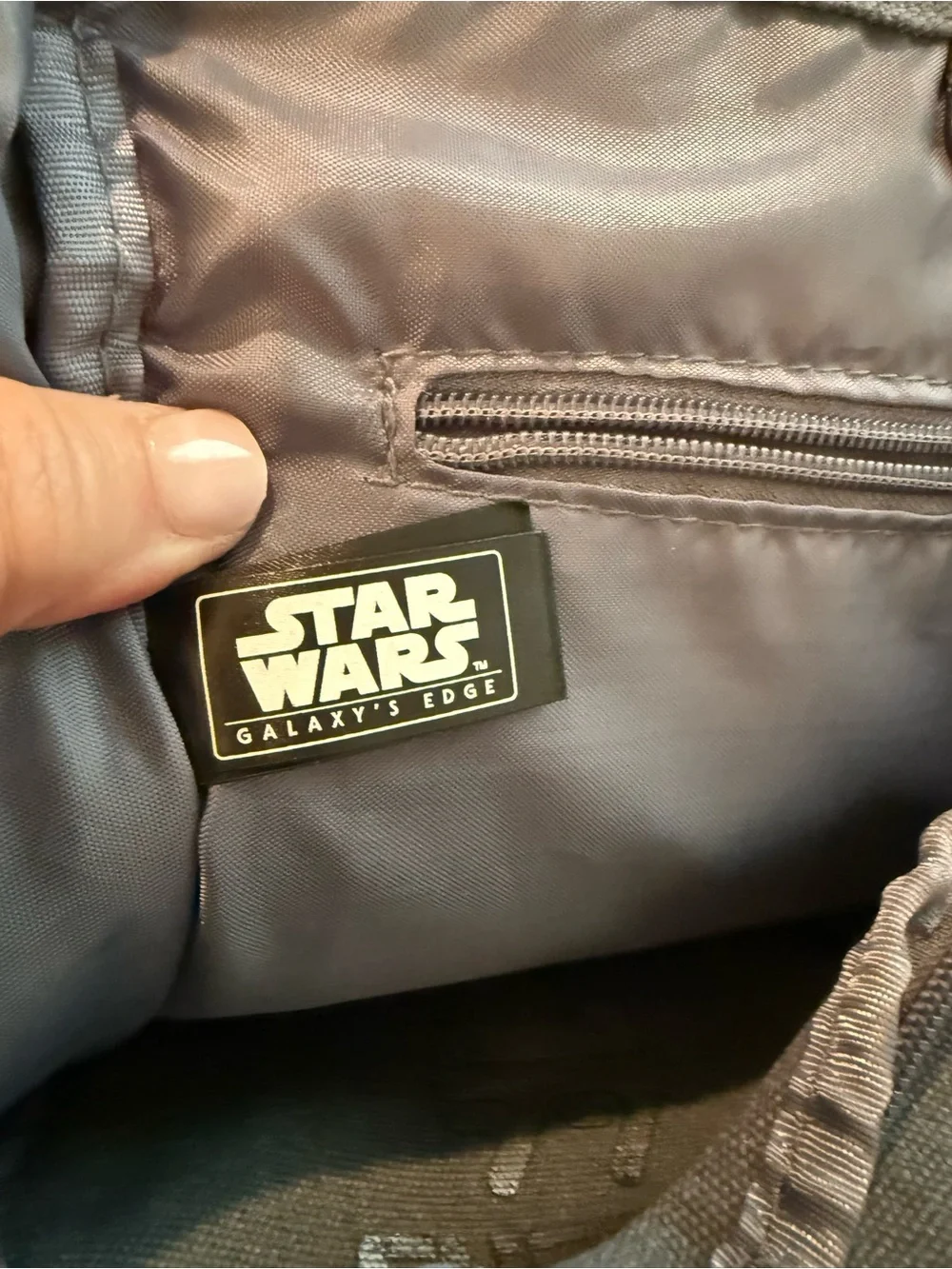 Star Wars Industrial Automaton official Disney Park droid depot backpack in gray